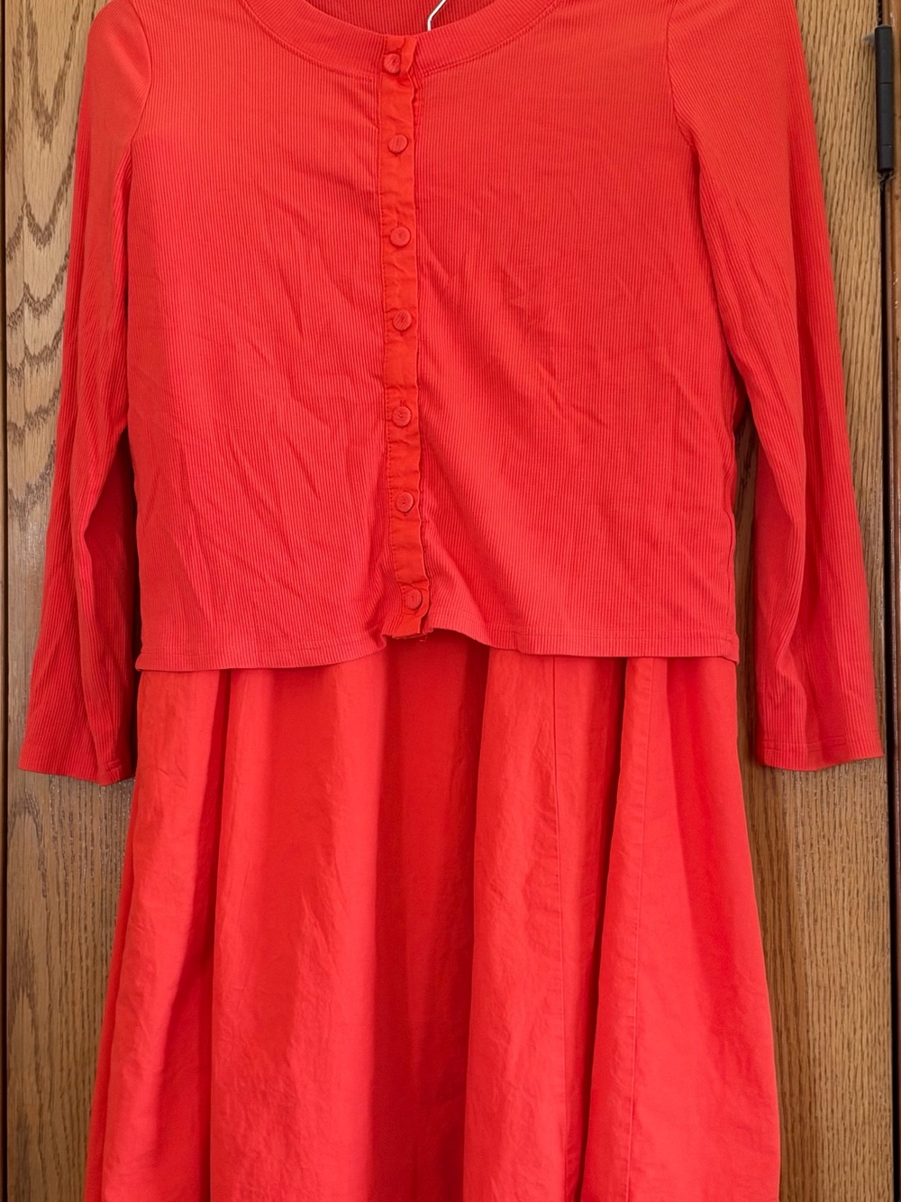 Women’s A-Line Skirt in Bright Red